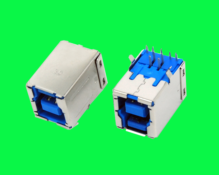 USB 3.0 BF DIP 90度H=12.9 內(nèi)彎腳