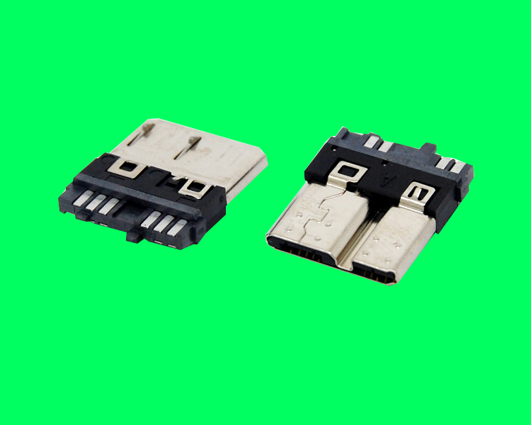 MICRO USB 3.0 B PLUG 超薄全通槽帶凸點(diǎn) 主體